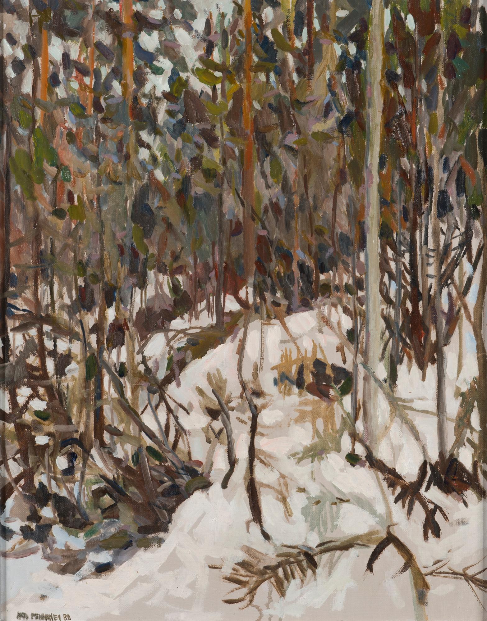 ARTO PENNANEN, olja på duk, uppfodrad på pannå, signerad och daterad -82.
