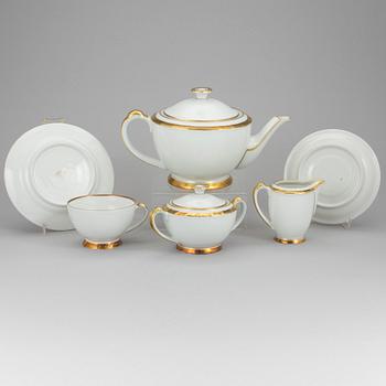 A 26 piece tea service from Hackefors, 1940's or 1950's.