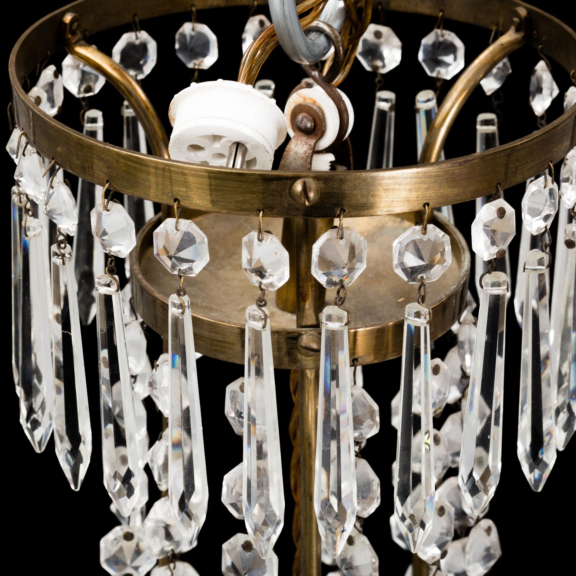 A Gustavian style ceiling lamp, first half of the 20th century.