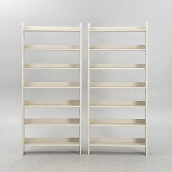 Bookshelves, a pair of 'Ekolsund' bookcases, IKEA.