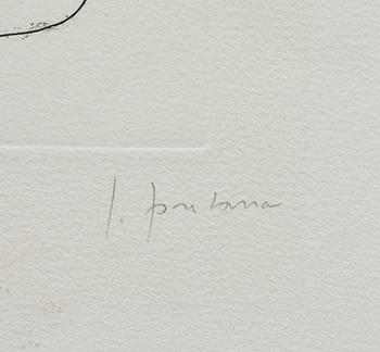 LUCIO FONTANA, etsning, sign och numr 27/75.