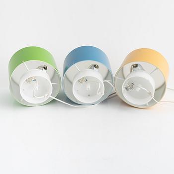 Uno & Östen Kristiansson, three table lamps, Luxus, Vittsjö.
