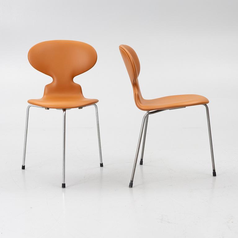 Arne Jacobsen, Chairs, 6, “Ant”, Fritz Hansen, 1950s/60s.