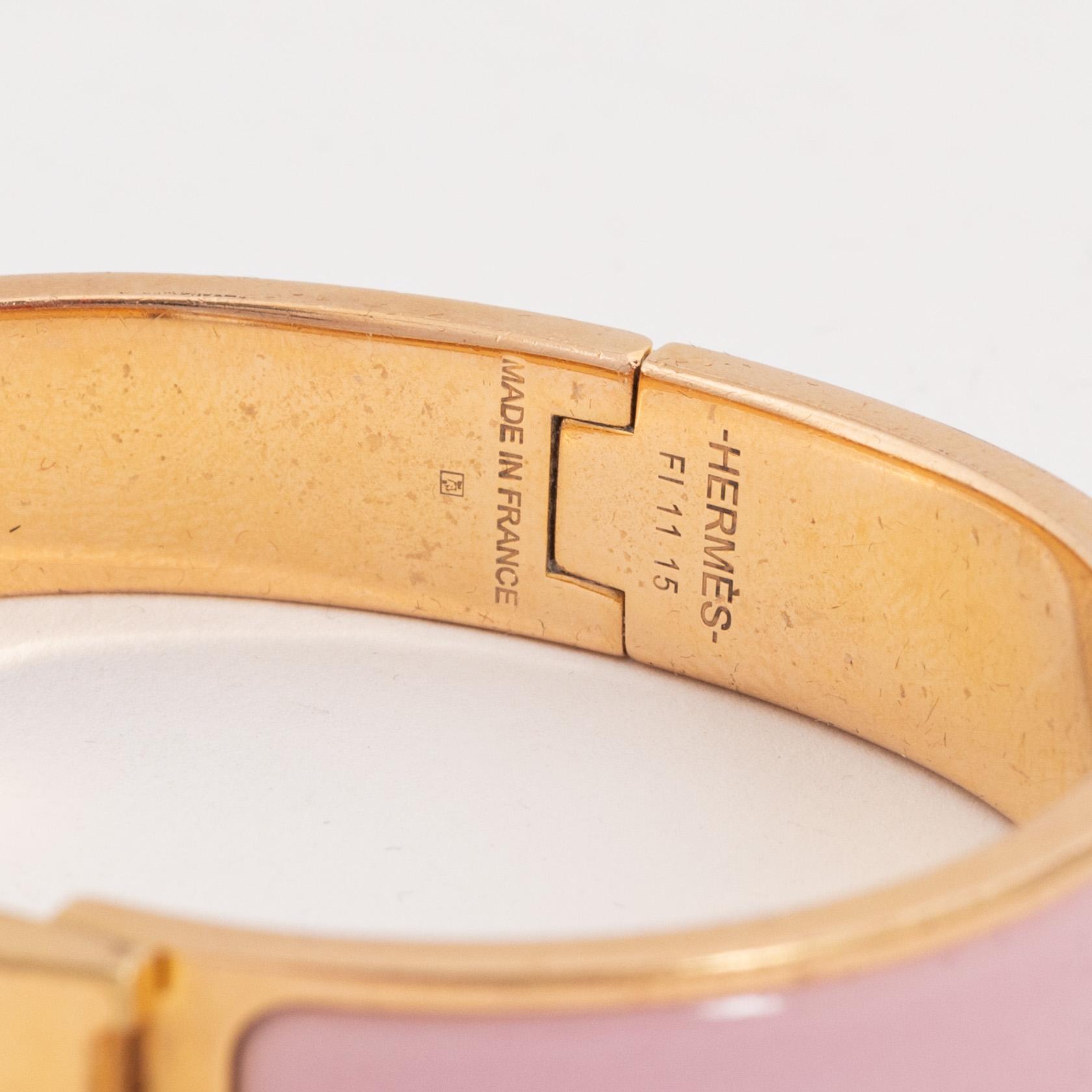 Hermès, a 'Clic H PM' bracelet.