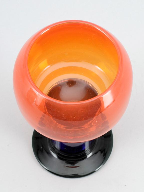POKAL, glas, signerad Kaj Franck, Nuutajärvi Notsjö, 1970-tal.
