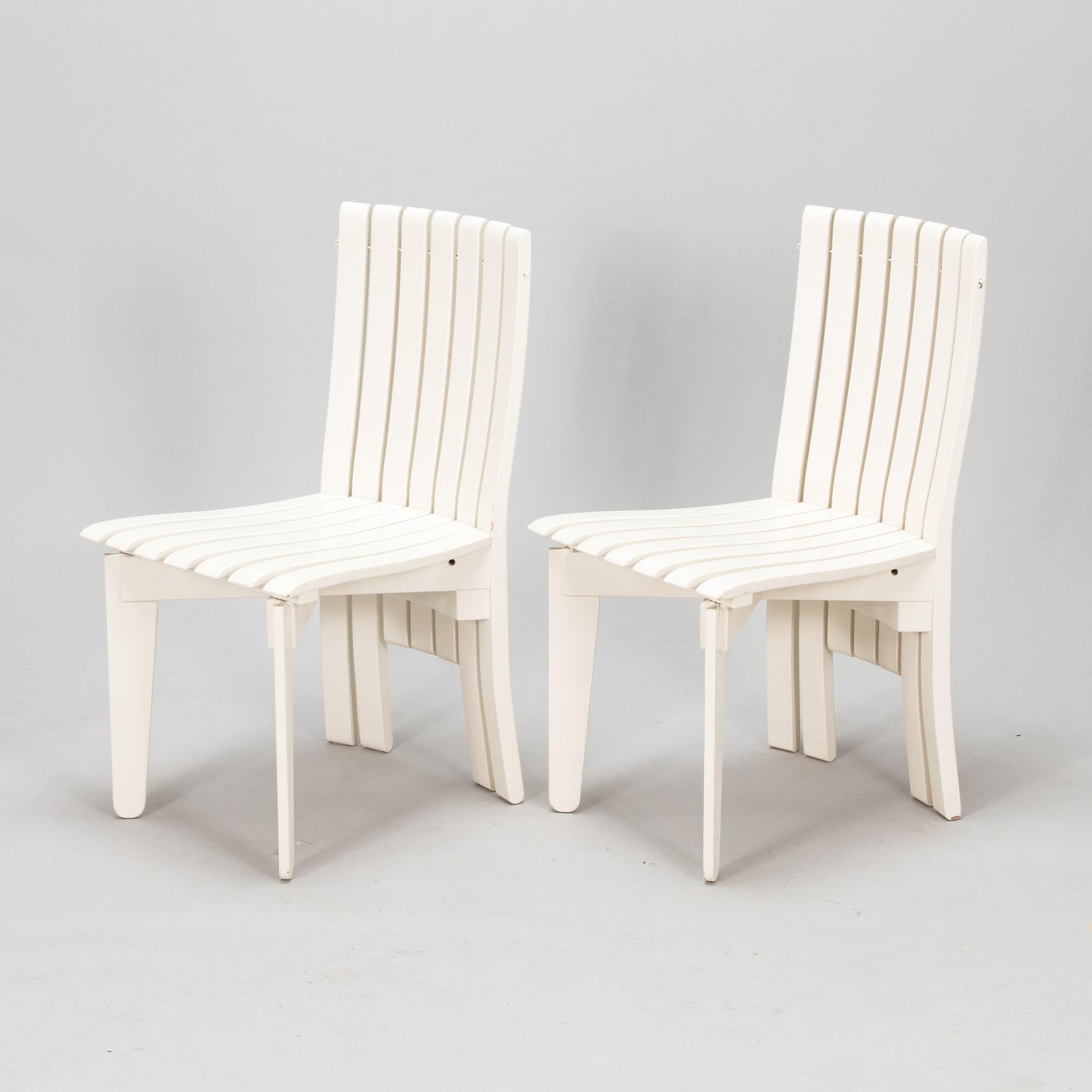 Alvar Aalto, a 5-piece 'Aurinko' (Sun-series) garden furniture suite for Artek 2009.