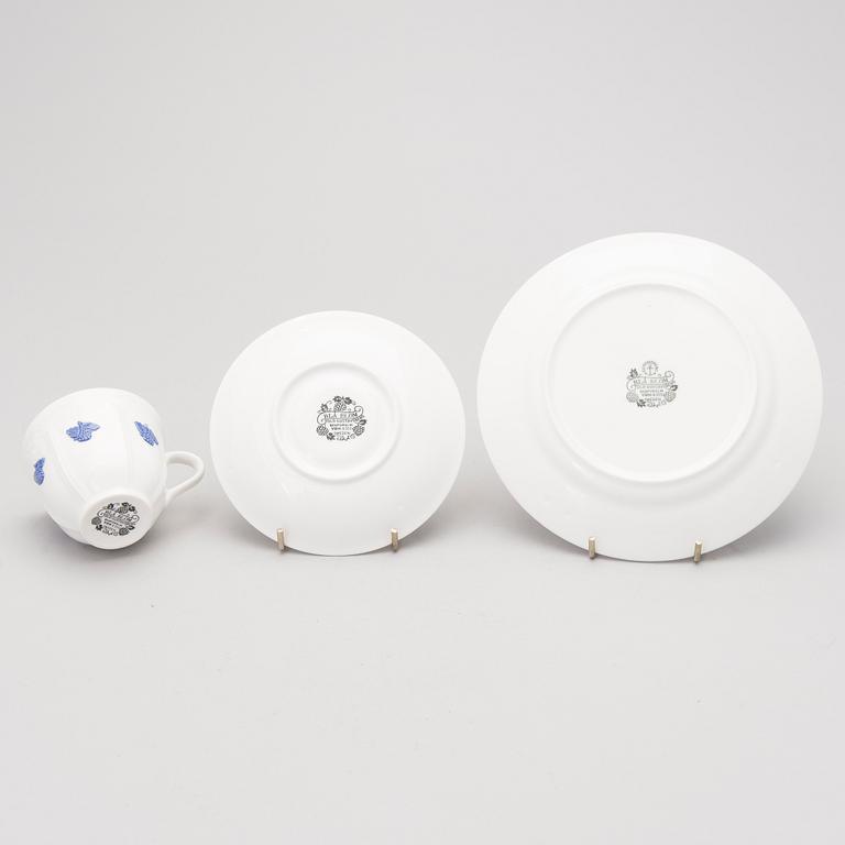 A 16-piece 'Blå Blom' porcelain coffee set, Gustavsberg, Sweden.