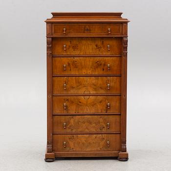 A chest of drawers, late 19th Century.