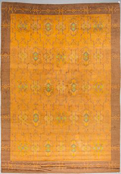A CARPET, a knotted pile variant, ca 456,5-458 x 312,5-317 cm, probably Konstfliten, Gothenburg,