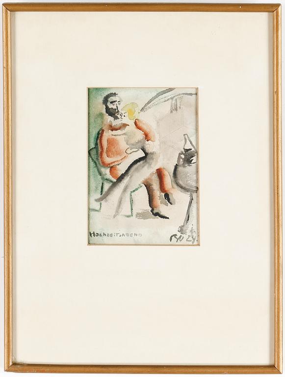 BRITA NORDENCREUTZ, akvarell, signerad och daterad -24.