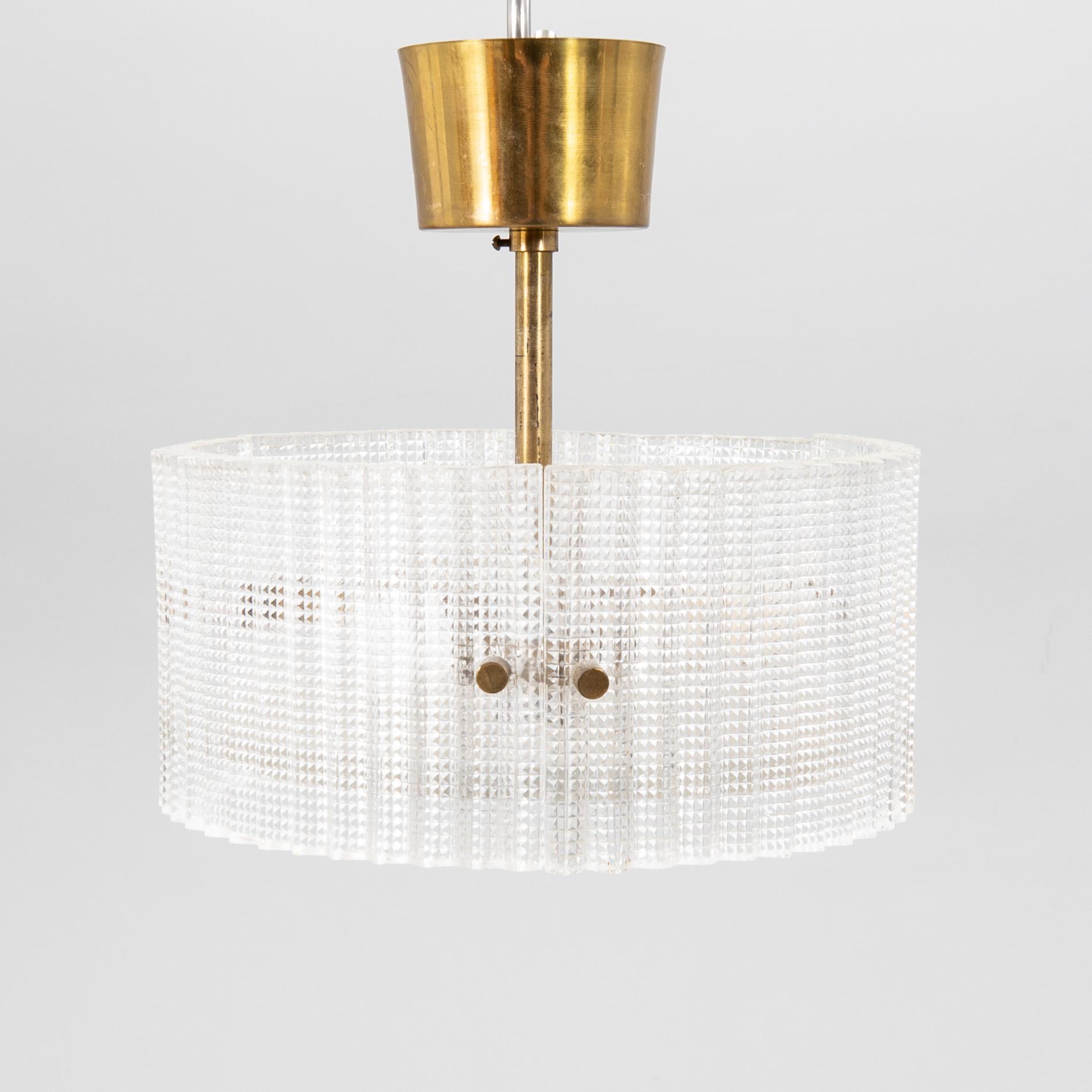 Carl Fagerlund, taklampa, Orrefors, 1960/70-tal.