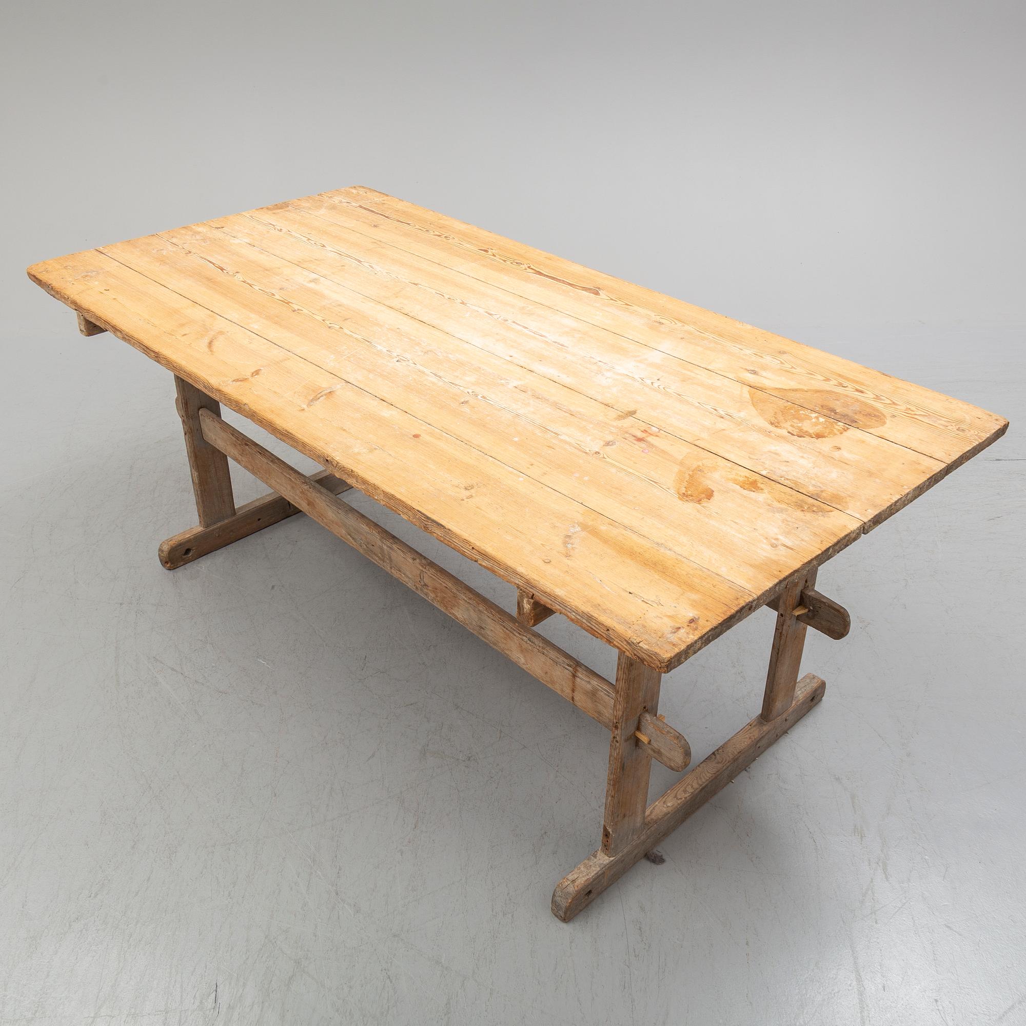 a pine table from the 1800's.