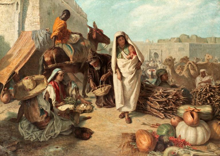 John Stirling, "Al-Sok -Market in Marocco".