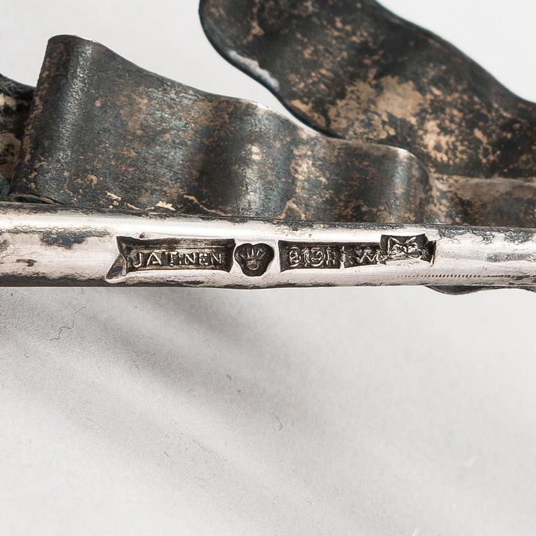 A 1930s silver laurel wreath, maker's mark of J.A.Tarkiainen, Vyborg.