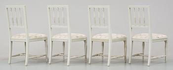 STOLAR, 4 st, gustaviansk stil, 1900-talets andra hälft.