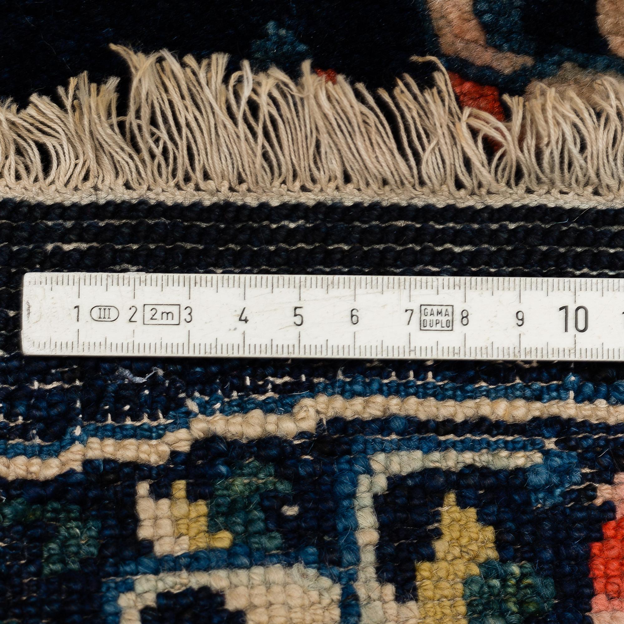 AN ANTIQUE/SEMI-ANTIQUE CHINESE HORSE COVER, 120 x 60 cm.