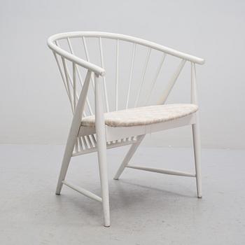 KARMSTOL, "Solfjädern", Sonna Rosén, Nässjö Stolfabrik, formgiven 1948.