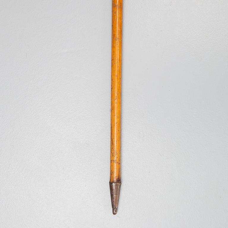 Kommandostav/ordensstav, med beslag i silver, Bröderna Lundqvist AB, Falun 1927.