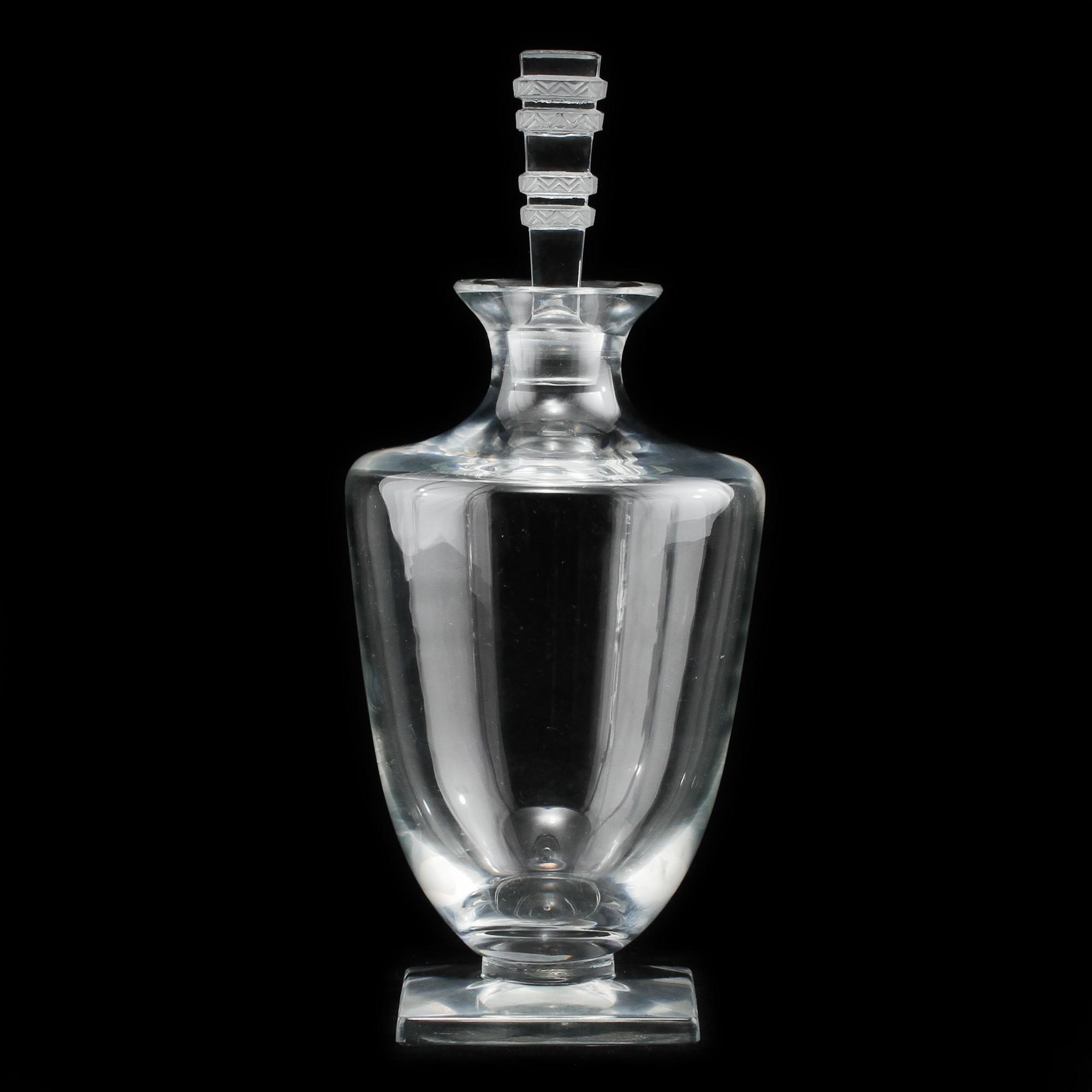 KARAFF, glas, Lalique, Frankrike, 1900-talets andra hälft.