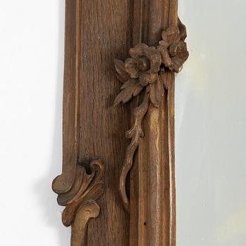 Spegel med konsolbord, sent 1800-tal, med målning, 1700-tal.