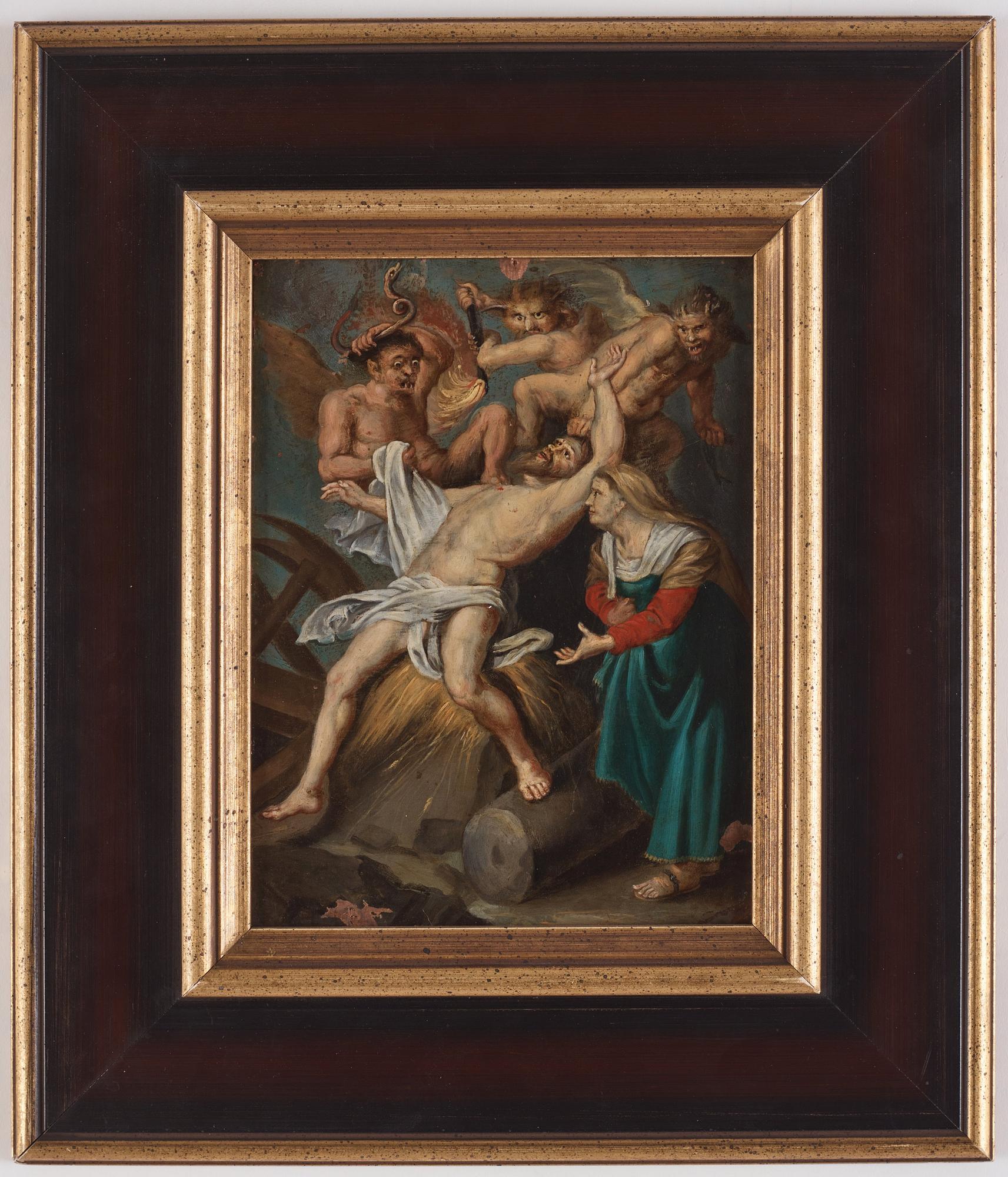 Peter Paul Rubens, after, Job tormented by demons and abused by his wife.
