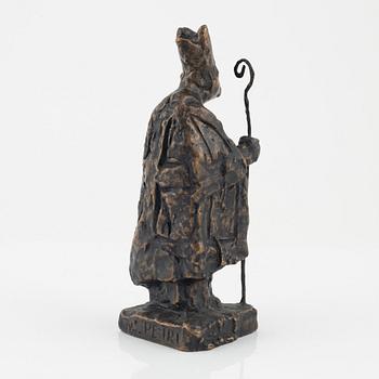 Bror Marklund, sculpture, signed, bronze, height 24 cm.