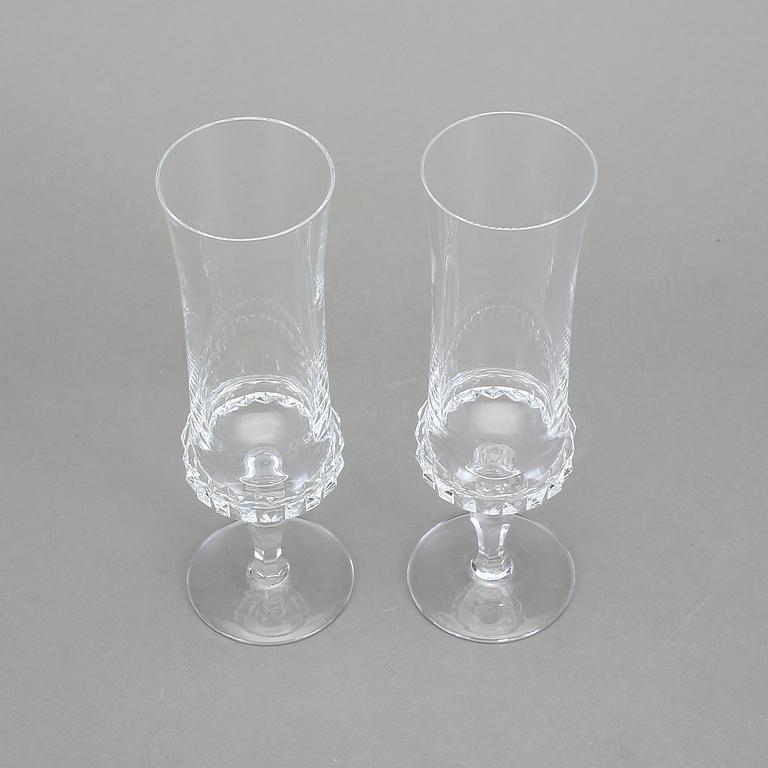 CHAMPAGNESTRUTAR, 12 st, 'Silvia', Ingeborg Lundin, Orrefors.