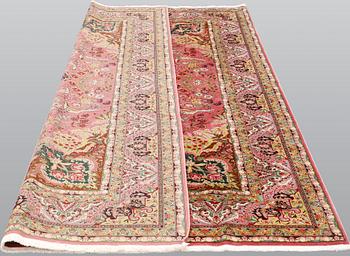 A Tabriz carpet, part silk, 50 Raj count, c. 290 x 200 cm.