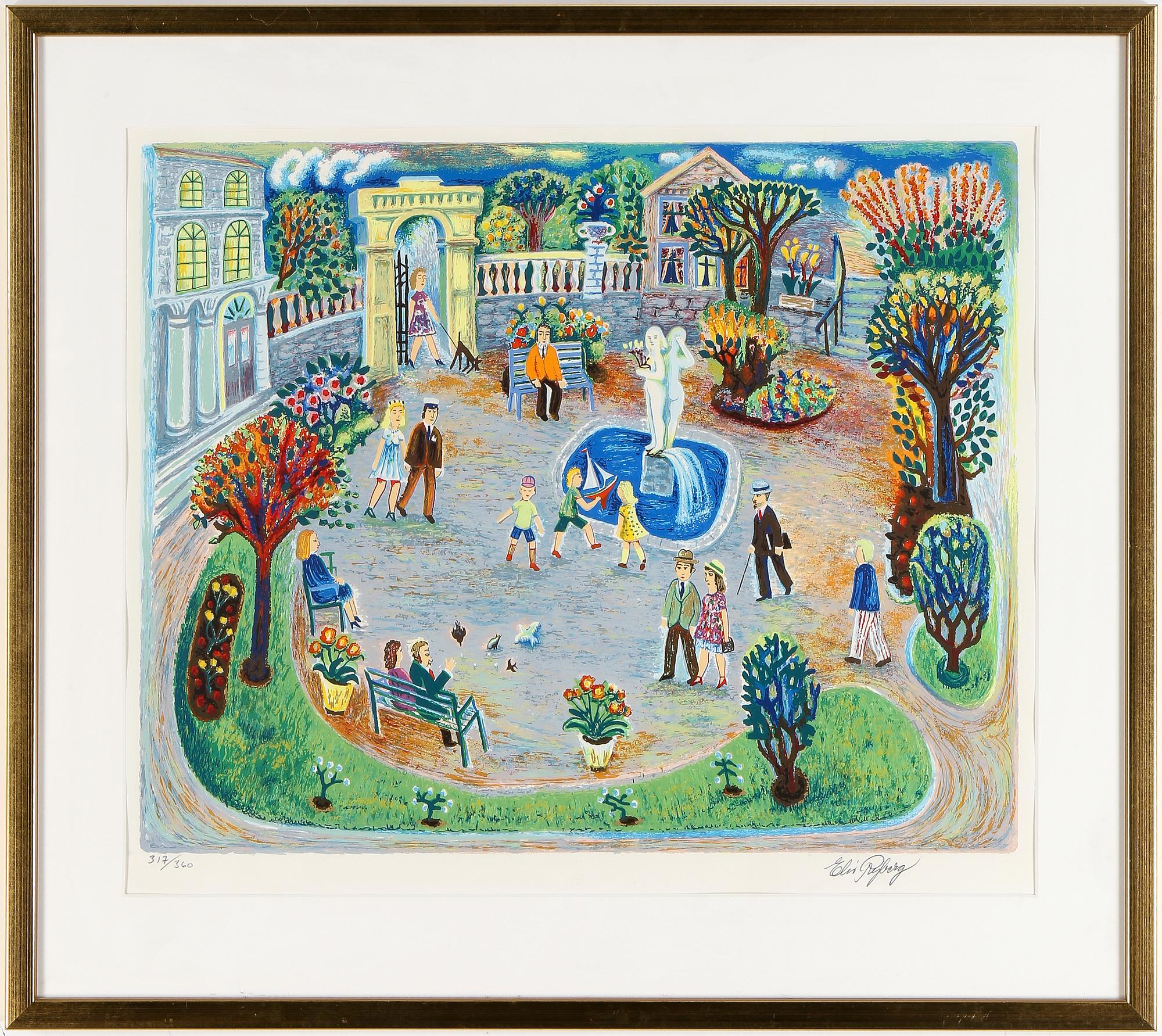 ELIS RYBERG, färglitografi, signerad och numrerad 317/360.