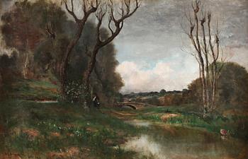 R F BRACAFIOLI, tillskriven, olja på duk, sign o dat 1886.