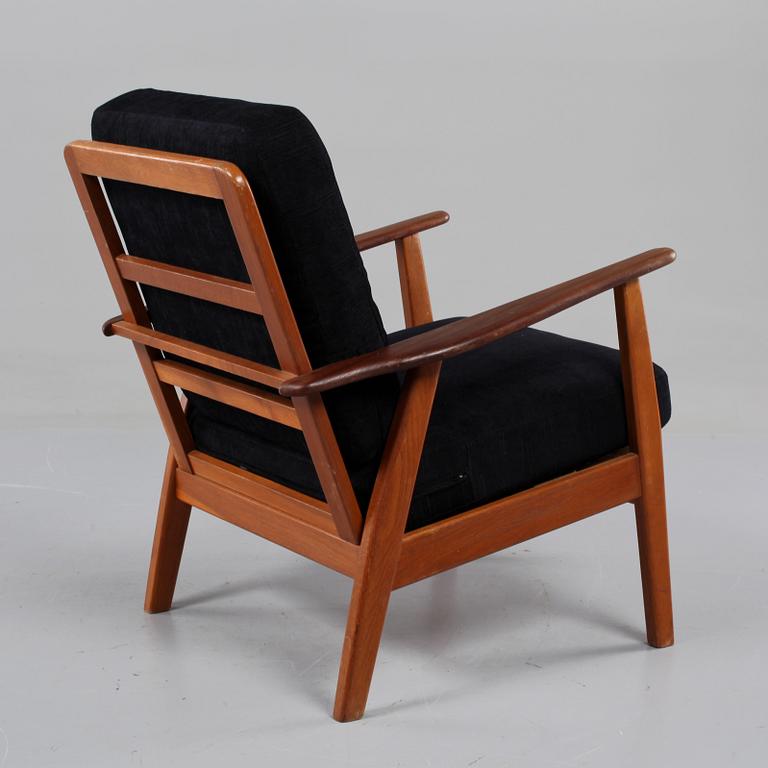 FÅTÖLJ, teak, 1950/60-tal.