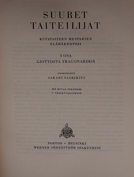 KONSTBÖCKER, 5 st, Werner Söderström Borgå 1940-tal.