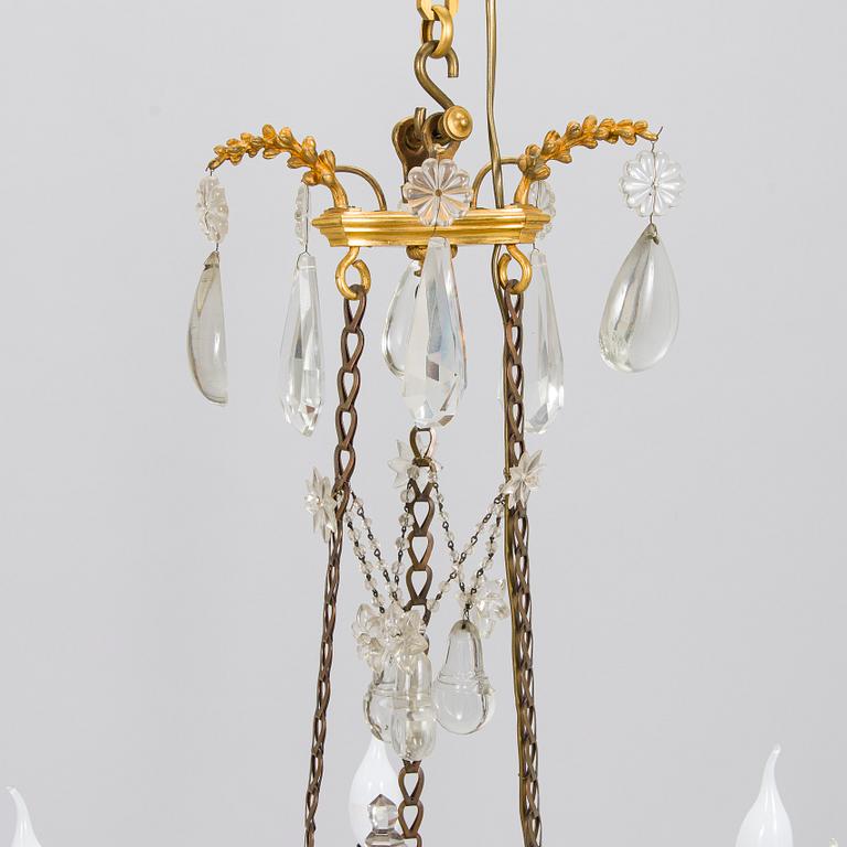 A Louis XVI style chandelier, France, late 19th century.