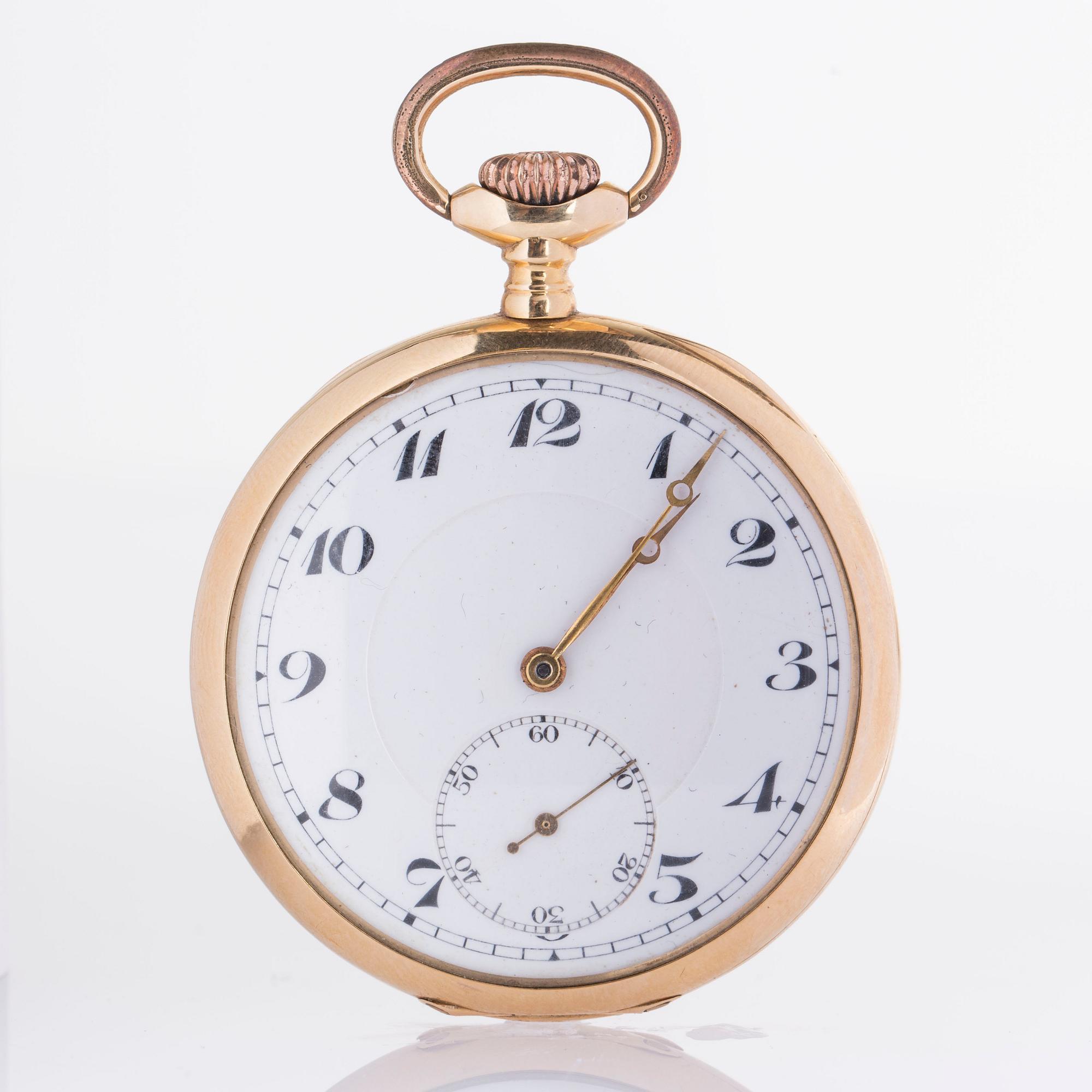 FICKUR, 18K guld, Schweiz, 1920-tal.
