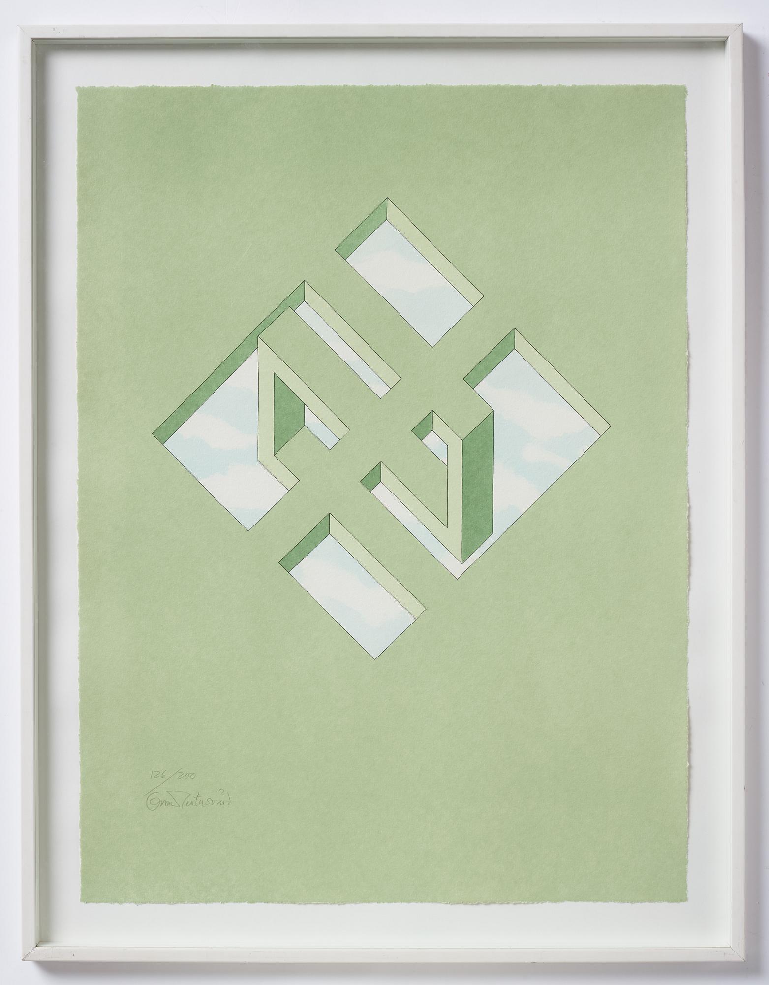 Oscar Reutersvärd, Komposition.