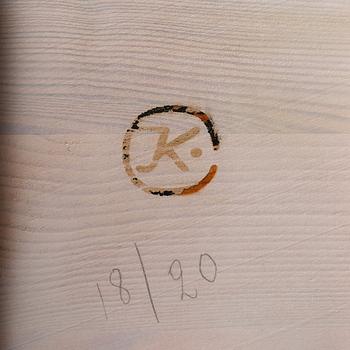 John Kandell, a wall cabinet, a version of "Arkitektskåpet", ed. 18/20, Källemo, Värnamo post 1989.