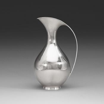 571. A Kay Fisker sterling pitcher by Anton Michelsen, Copenhagen, Denmark 1975.