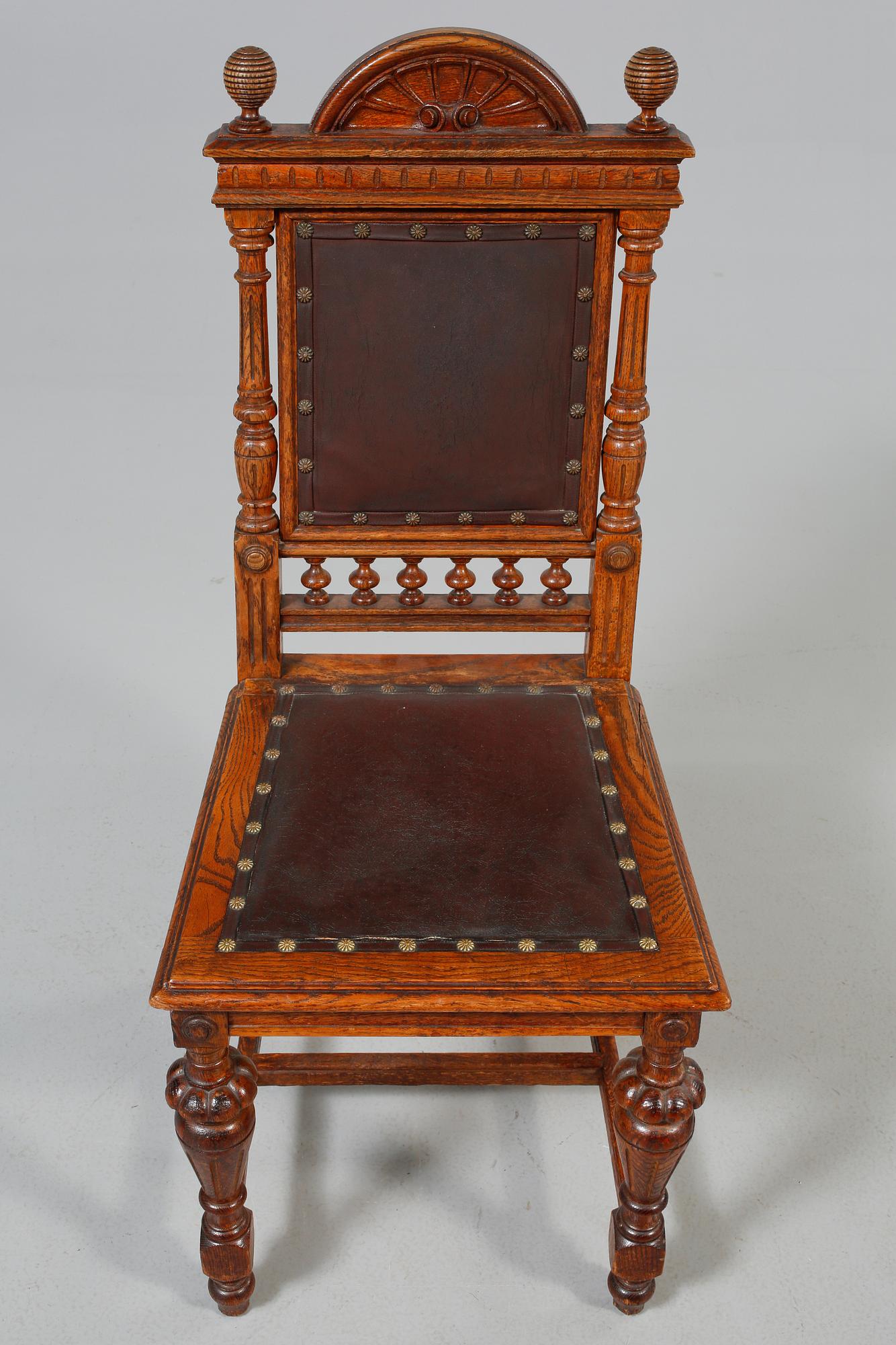 STOLAR, 6 st, nyrenässans, 1800-talets andra hälft.