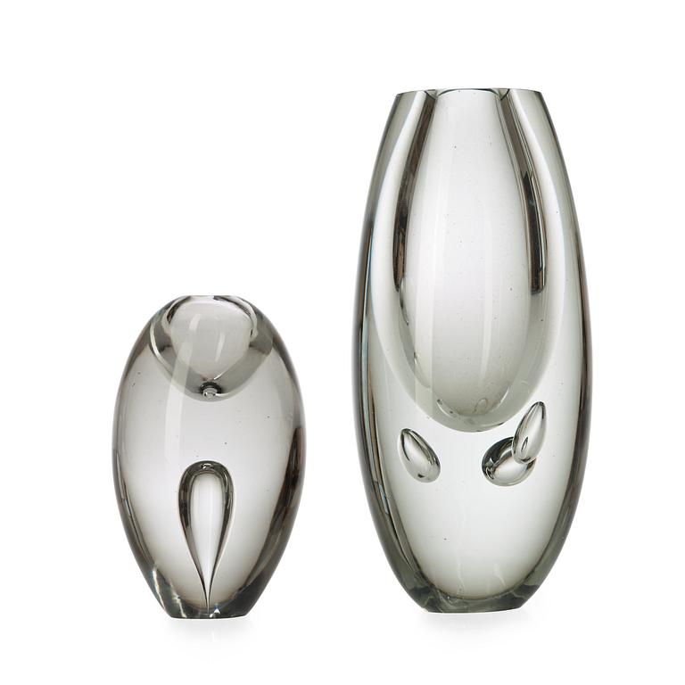 TIMO SARPANEVA, vas, "Claritas" och skulptur, modell 3575,  Iittala, Finland 1986 och 1956.