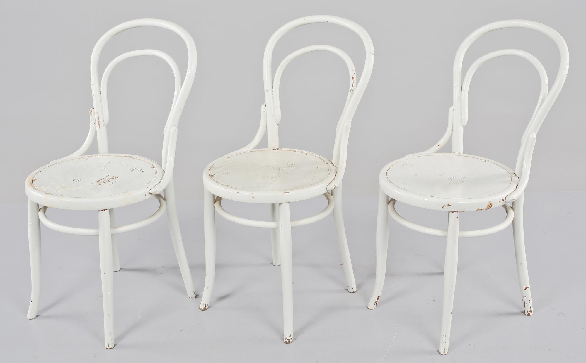 STOLAR, 3 st, Thonetstil, 1900-talets första del.
