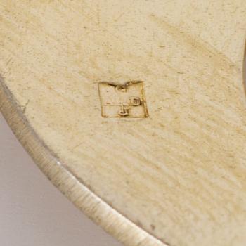 SERVERINGSBESTICK, 3 delar, silver och delvis förgyllda, Frankrike ca 1900.