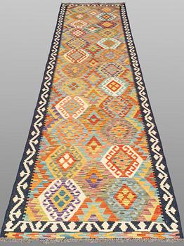 A runner, Kilim, ca 395 x 86 cm.