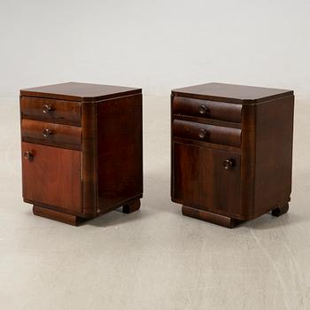 Sängbord ett par Art Deco 1900-talets första hälft.