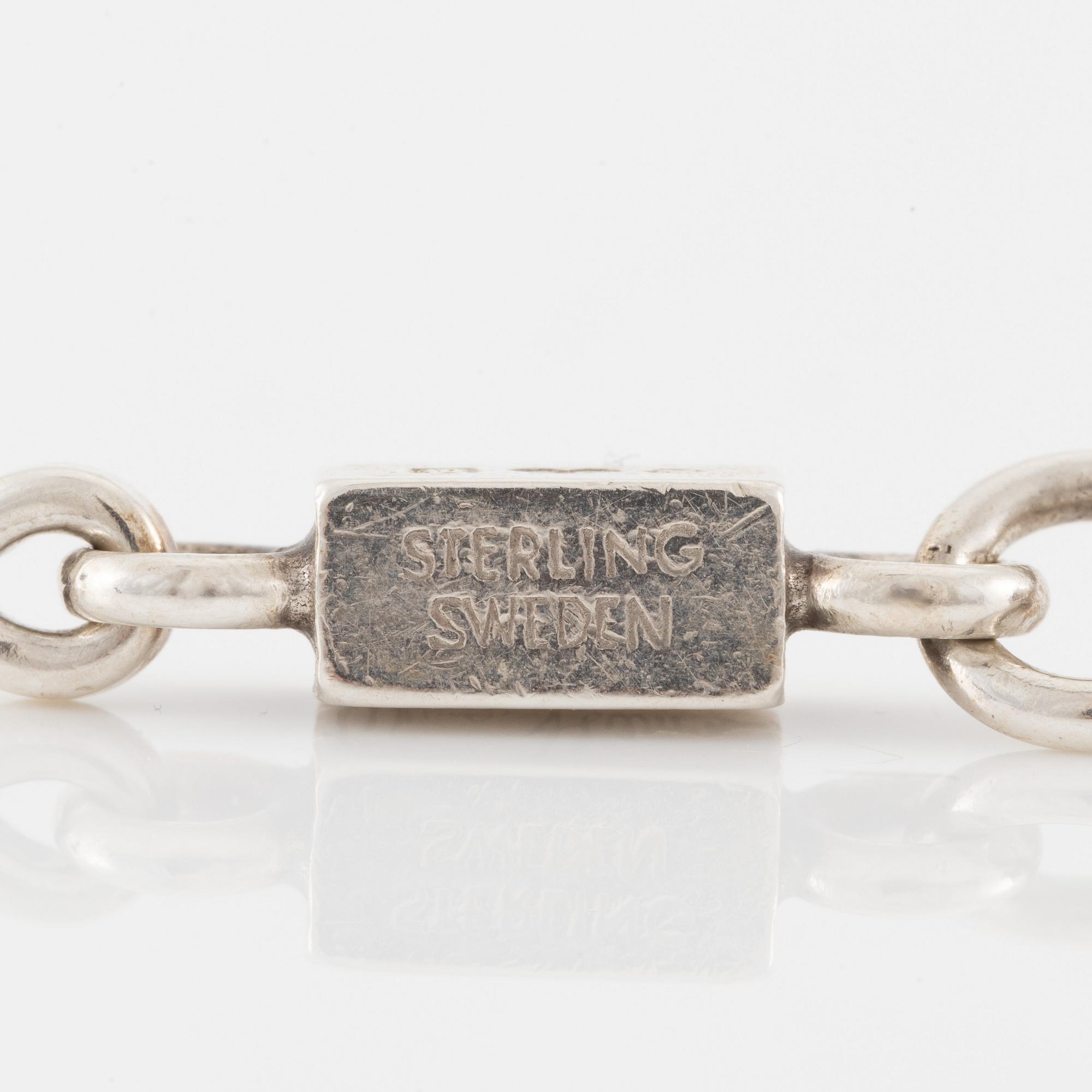 Wiwen Nilsson, armband, silver, Lund 1956.