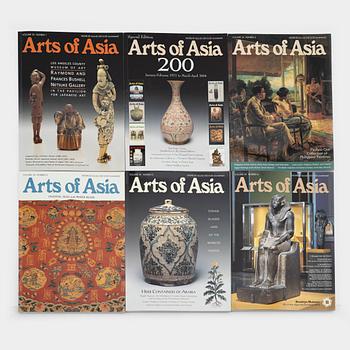A set of 63 Arts of Asia magazines, from the period 2001-2011.