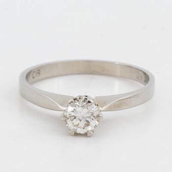 RING, med briljant 0,36 ct.