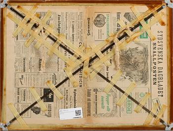 BONADSMÅLNING, gouache, kopia efter Winter Carl Hansson, 1900-tal.