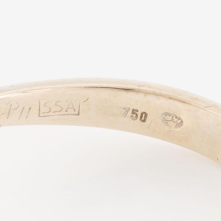 Ring, carmosé, 18K white gold with amethyst and brilliant-cut diamonds.