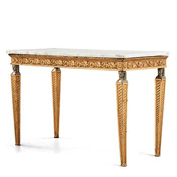 33. A late Gustavian console table presumably by P Ljung.