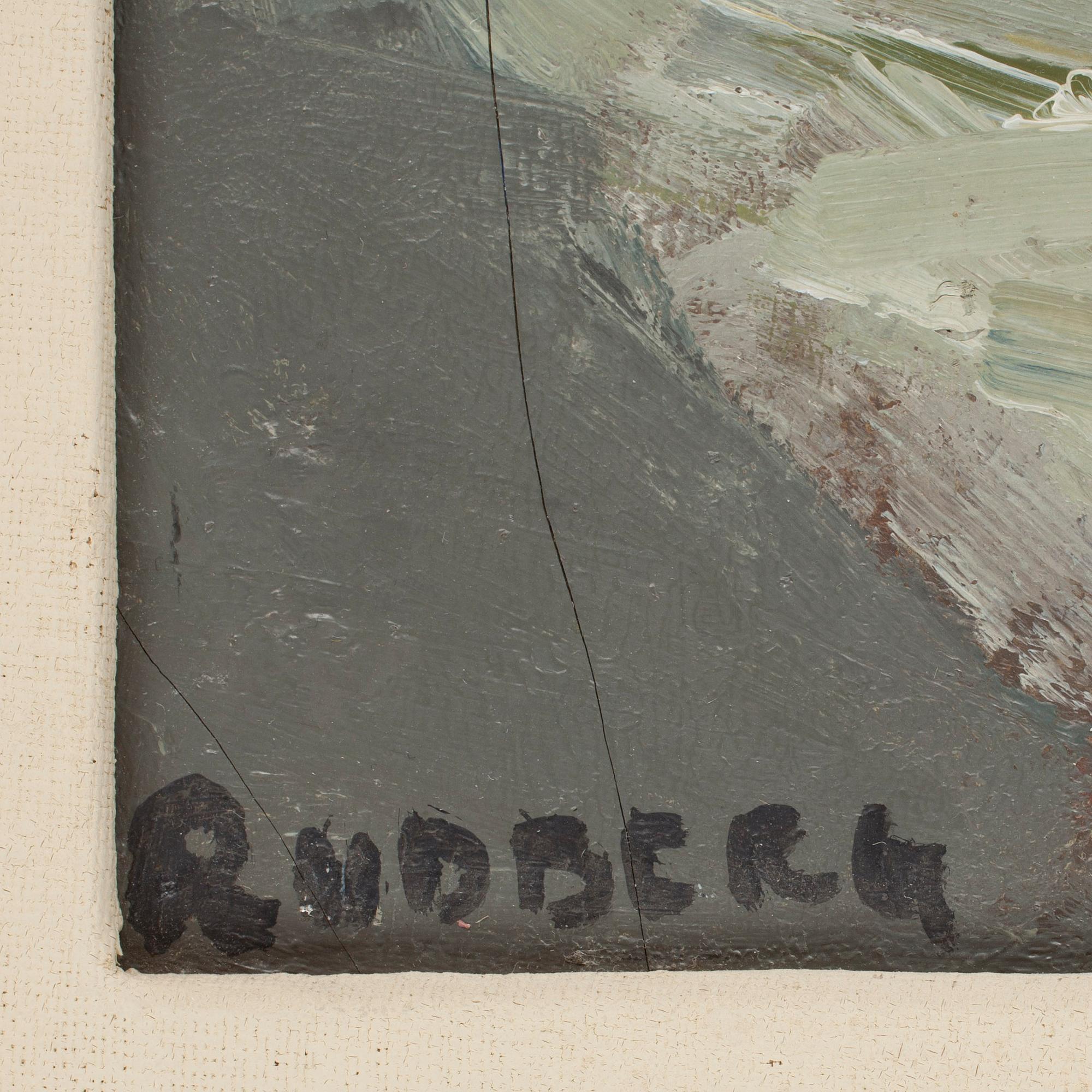 GUSTAV RUDBERG, olja på duk, signerad.